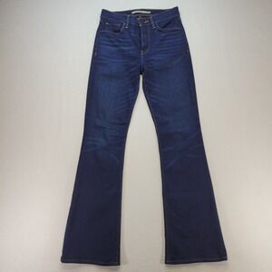 Hudson Jeans Womens 27 Blue Barbara Bootcut Mid Rise Dark Wash Denim